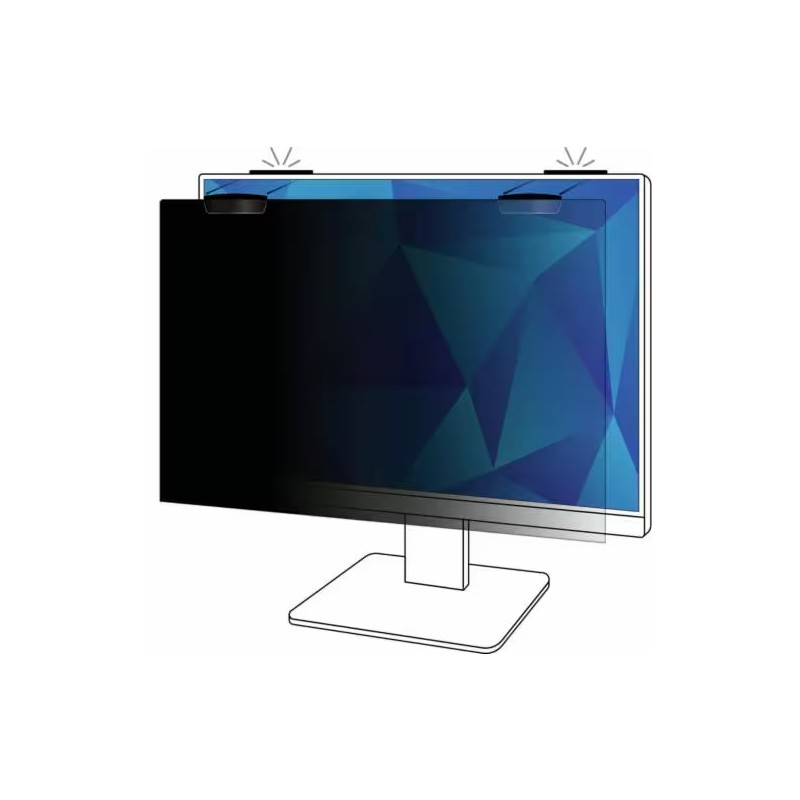 3M™ Privacy Filter for 24in Full Screen Monitor with 3M™ COMPLY™ Magnetic Attach, 16:10