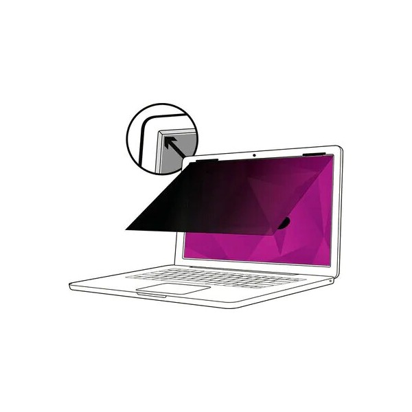 3M High Clarity Privacy Filter for 15.6in Laptop with 3M COMPLY Flip Attach, 16:9