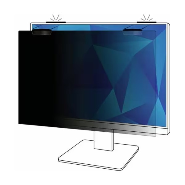 3M™ Privacy Filter for 24in Full Screen Monitor with 3M™ COMPLY™ Magnetic Attach, 16:10
